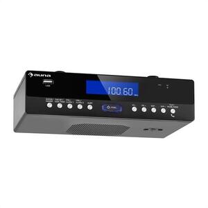 Auna KR 100 BK konyhai rádió, alsó beépítés, bluetooth, mikrofon, USB, MP3, headset1 x zariadenie kép
