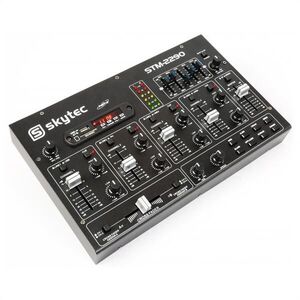 Skytec STM-2290 6-csatornás keverőpult, bluetooth, USB, SD, MP3, FX kép