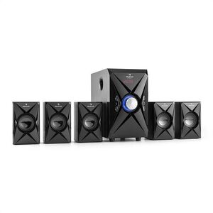 Auna X-Plus 5.1 csatornás hangfal rendszer, USB, SD, AUX, max. 70 W kép