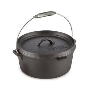 Klarstein Hotrod 45, öntöttvas edény, barbecue edény, 4 l, öntöttvas, fekete kép