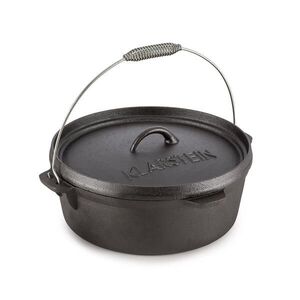 Klarstein Hotrod 60 öntöttvas fazék, barbecue fazék, 6 qt / 5, 7 liter, öntöttvas, fekete kép