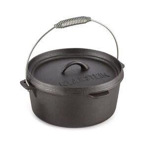 Klarstein Hotrod 85, öntöttvas edény, barbecue edény, 7, 7 l, öntöttvas, fekete kép