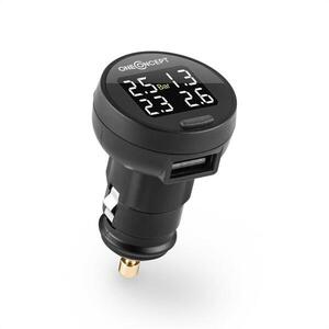 OneConcept AirCo One, vezeték nélküli abroncsnyomásmérő rendszer, USB, szereléshez szükséges anyagok mellékelve kép