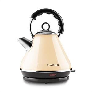 Klarstein Charlotte II, 1, 7 l, 2200 W, vízforraló, teáskanna, krémszínű kép