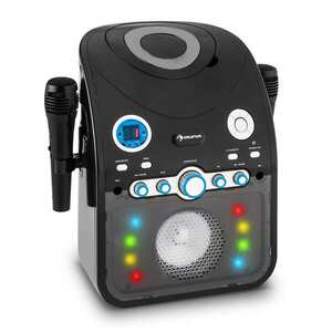 Auna StarMaker, karaoke rendszer, CD, bluetooth, AUX, LED fényhatás kép