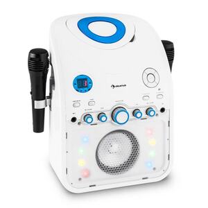 Auna StarMaker, karaoke rendszer, CD, bluetooth, AUX, LED fényhatás, 2 x mikrofon kép