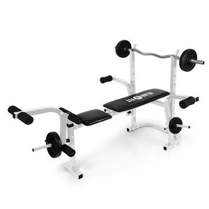 KLARFIT Workout Hero súlyzópad állvánnyal, láb- és kartámasz kép