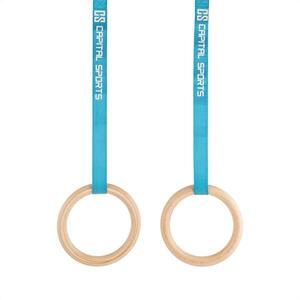 Capital Sports Comp Rings, fa gimnasztikai gyűrűk, gyorsrögzítők, szíjak kép