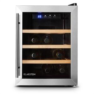 Klarstein Reserva 12 Uno borhűtő, 12 üveg, 33 liter, rozsdamentes acél, LED kép