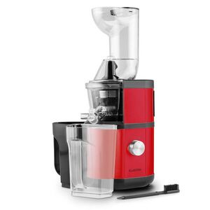 Klarstein Fruitberry, piros, lassú gyümölcsprés, 400 W, 60 fordulat/perc, Ø 8, 5 cm-es töltőcső, nemesacél kép