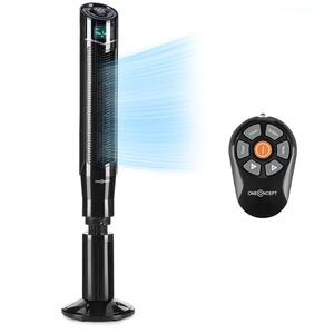 OneConcept Northpeak, torony ventilátor, állítható magasságú, 50 W, időzítő, távirányító kép
