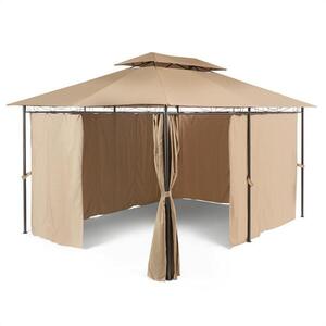 Blumfeldt GRANDEZZA, barna, kerti pavilon, party sátor, 3x4 m, acél, poliészter kép