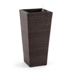 Blumfeldt Primaflor Hydro virágtartó, 37x76x37 cm, öntözés, polyrattan, kétszínű kép