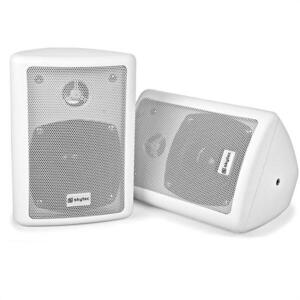 Skytec kétutas sztereó hangfalpár, fehér, max. 75 W, szereléshez szükséges anyagok mellékelve kép