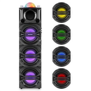 Auna Disgo Box 365, party audio rendszer, akkumulátor, bluetooth, USB, MP3, FM, LED fényhatás kép