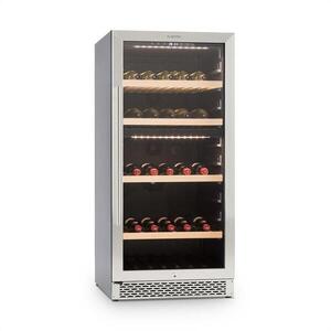 Klarstein Botella 120D, borhűtő, 270 liter, nemesacél, LED kép