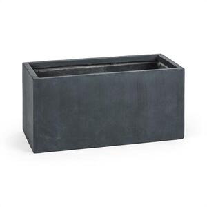 Blumfeldt Solidflor, antracit, virágcserép, virág konténer, 79, 5x38x38 cm, fiberton kép