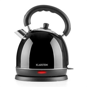 Klarstein Teatime, fekete, 1, 8 l, 1850 W, vízforraló, teáskancsó, nemesacél kép
