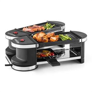 Klarstein Tenderloin, mini raclette grillsütő, 600 W, 360°-os alaprész, 2 grillezőlap kép
