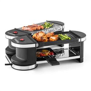 Klarstein Tenderloin, mini raclette grillsütő, 600 W, 360°-os alaprész, forró kő kép