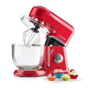 Klarstein Allegra Rossa konyhai mixer, 800 W, 3 l, üvegtál, piros kép