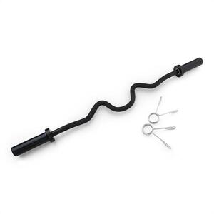 Capital Sports Accretor 120 SC Supercurl Bar, szegletes súlyzótengely, 120 cm, 50 mm, max. 272 kg, acél, fekete kép