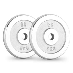 Capital Sports CP 5, súlytárcsák, pár, 30 mm, 5 kg, krómozott, fényezett kép