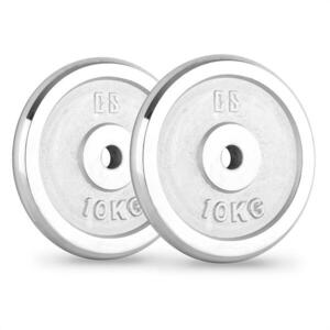 Capital Sports CP 10, súlytárcsák, pár, 30 mm, 10 kg, krómozott, fényezett kép