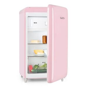Klarstein PopArt Pink retro hűtőszekrény E, 118 l / 13 l fagyasztórekesz, rózsaszín kép