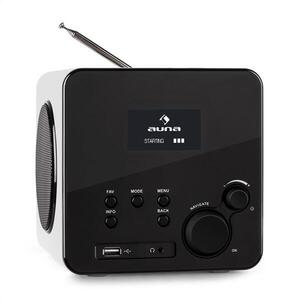 Auna Radio Gaga, internetrádió, WiFi/LAN, DAB/DAB+, FM, USB, AUX, fehér kép