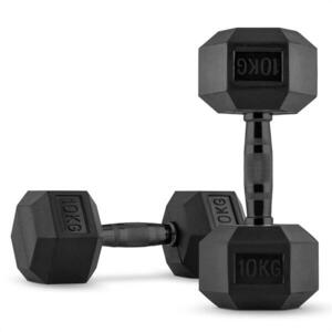 Capital Sports Hexbell Dumbbell kis kézi súlyzó, pár, 2 x 10 kg kép