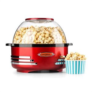 OneConcept Couchpotato, piros, popcorn készítő, elektromos eszköz popcorn készítésére kép