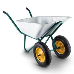 Waldbeck Heavyload talicska, 120l, 320kg, kerti talicska, kétkerekű, acél, zöld kép