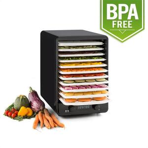 Klarstein Fruitcube szárítógép, 550 W, 10 emelet, fekete/fehér kép