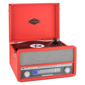 Auna Epoque 1907, retro audio rendszer, gramofon, bluetooth, MC, USB, CD, AUX kép