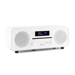 Auna Melodia CD, fehér, DAB+/FM asztali rádió, CD lejátszó, bluetooth, ébresztőóra, ismételt ébresztés kép