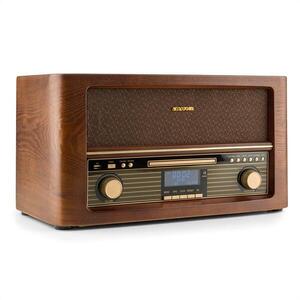 Auna Belle Epoque 1906 DAB, retro sztereó rendszer, bluetooth, CD, USB, MP3, FM kép