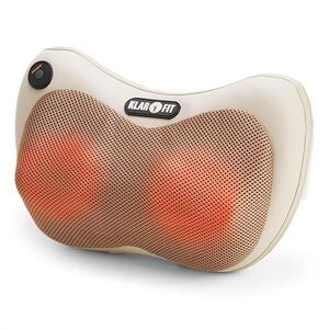 KLARFIT Neckmaster nyak masszázspárna, shiatsu masszázs, 4 masszázsfej, bézs kép