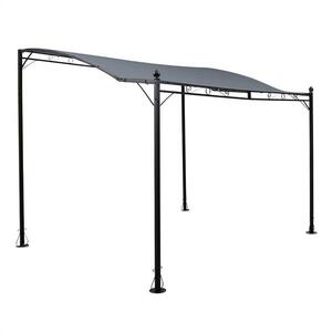 Blumfeldt Allure pergola előtető, oldalpavilon 300x250 cm, sötétszürke poliészter kép