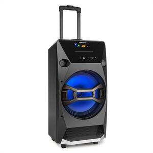 Auna Brooklym BEAT, 100 W RMS, mobil hangfal doboz, bluetooth, USB, SD, CD lejátszó, FM, LED kép