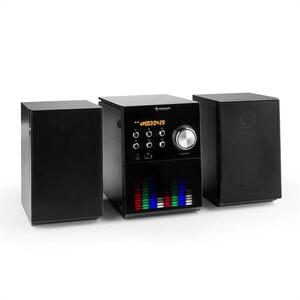 Auna MC-200 LED, mikro sztereó rendszer, bluetooth, CD, USB, MP3, FM, AUX, LED panel kép
