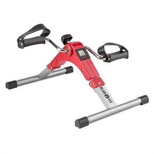 KLARFIT Continus Pro Mini Bike, pedálos gép, edzőgép, kijelző, összecsukható, piros kép