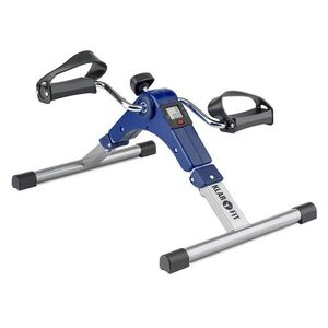 KLARFIT Continus Pro Mini Bike, pedálos gép, edzőgép, kijelző, összecsukható, kék kép