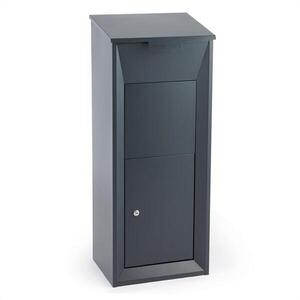 Waldbeck Postbutler Paketbox, postaláda csomagokra, álló postaláda, sötétszürke kép