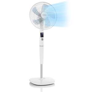 Klarstein Silent Storm, fehér, 35 W, álló ventilátor, 16“(41 cm) 5-lapos propeller, 80m³ kép