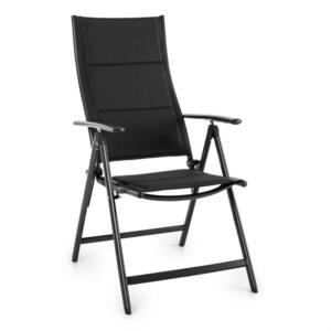 Blumfeldt Stylo Royal Black, fekete, összecsukható szék, alumínium kép