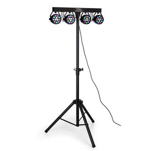 Ibiza DJLIGHT80LED, állvány négy 1 W-tos RGBW LED PAR reflektorral kép