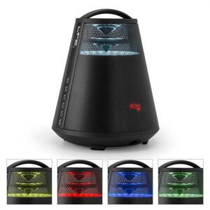 LTC FREESOUND65, fekete, bluetooth hangfal, akkumulátor, 360°-os hangosítás, LED, AUX, USB, FM kép