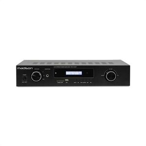 Madison MAD-1400 BT, 2 x 140 W RMS, fekete, HiFi sztereóerősítő, bluetooth, USB, SD, MP3, AUX, FM kép