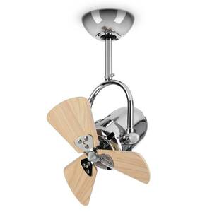 Klarstein Strato, 35 W, mennyezeti ventilátor, mini rotor K 33 cm / 13 "; 5000 m3/óra, távvezérlő, nemes acél, krómozott kép